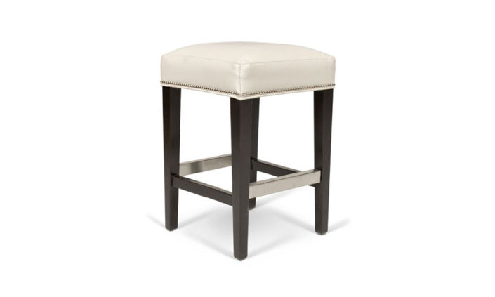 Benton cream leather Barstool by KHL
