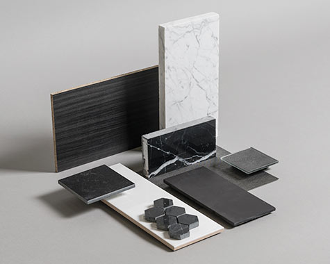 modern sales office design materials