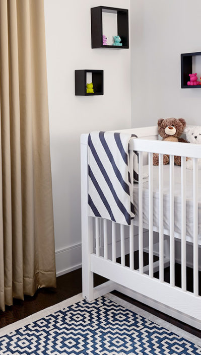 crib in baby room