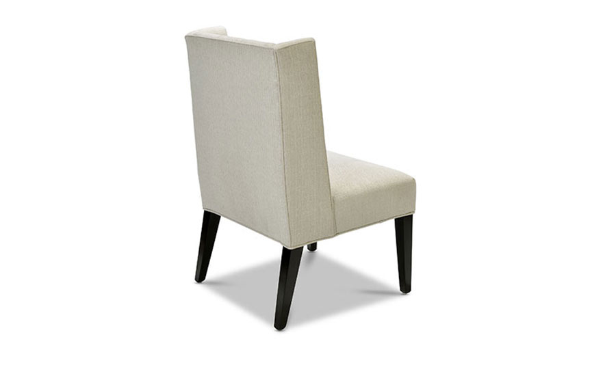 Rear view of Pembrook cream tufted wingback Dining Chair by KHL